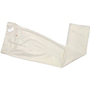 New $695 isaia Aquachino Pants!  32  Stone  Cotton & Silk  Flat Front